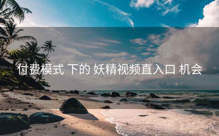 付费模式 下的 妖精视频直入口 机会