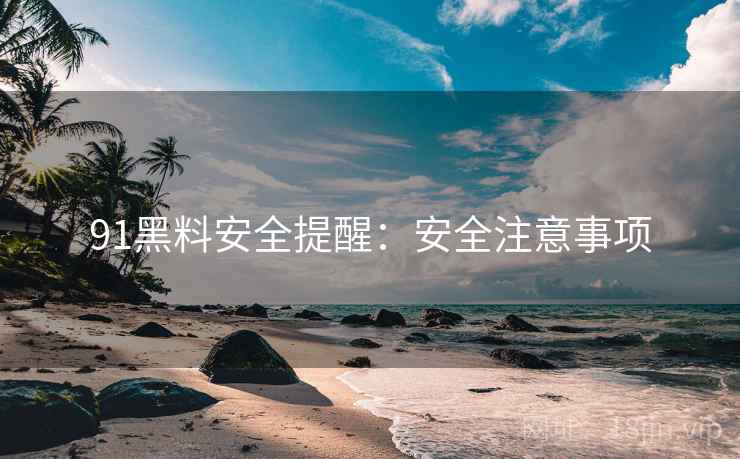 91黑料安全提醒：安全注意事项