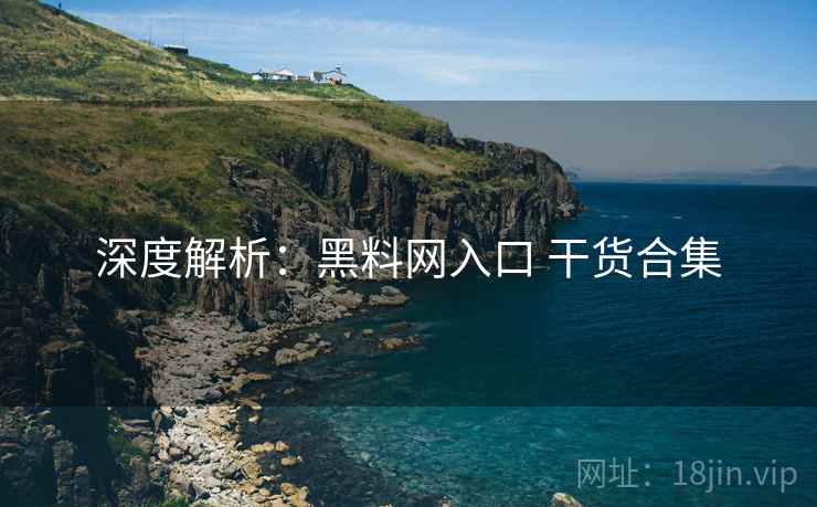 深度解析：黑料网入口 干货合集