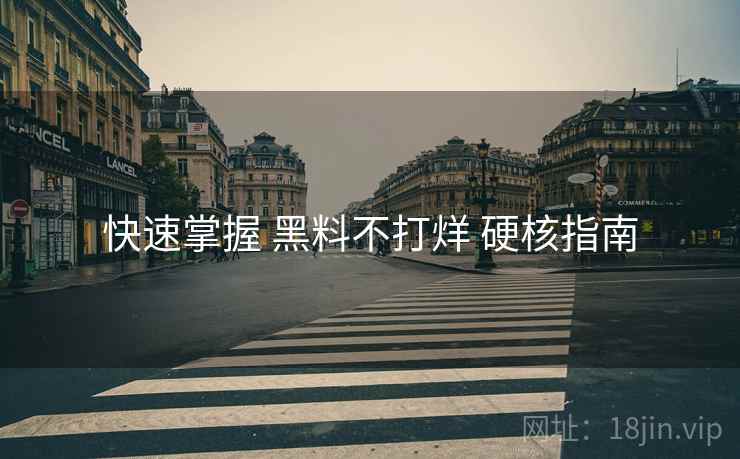 快速掌握 黑料不打烊 硬核指南