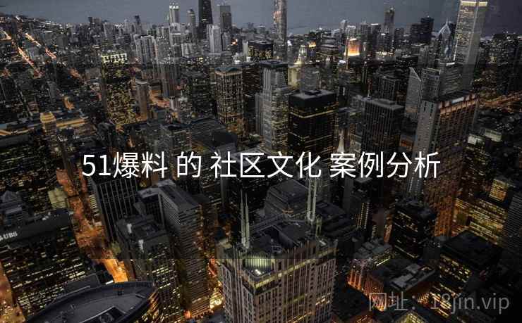 51爆料 的 社区文化 案例分析